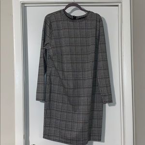 Forever 21 Plus Long Sleeve Plaid Dress